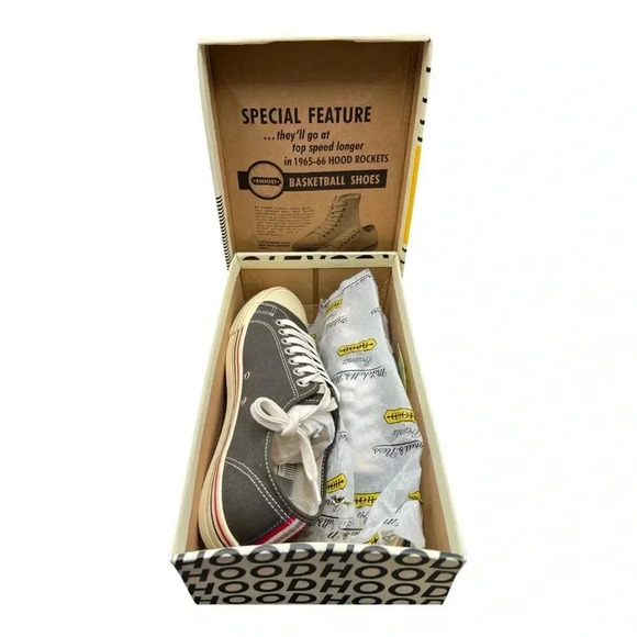 🆕Hood Rockets Black Canvas Men's Sneakers - Picture 6 of 9